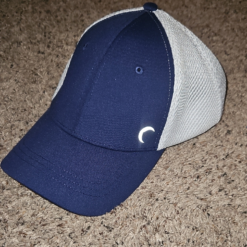 Navy and White Baseball Cap